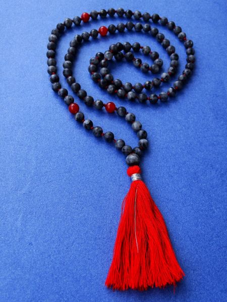 Larvikit i ahat, ogrlica - tradicionalni stil izrdade